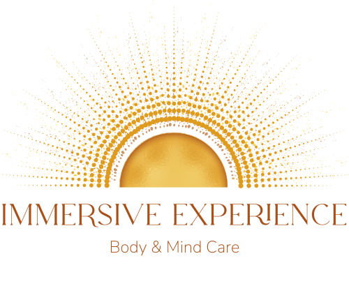 Logo d’Immersive Experience pour la réservation de soin de bien-être en Provence, incluant massages à domicile sur la Côte Bleue, Marseille, et Aix-en-Provence